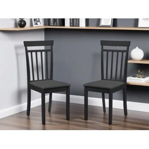 Julian Bowen Coast Set of 2 Black Wooden Dining Chairs Julian Bowen Coast Set of 2 Black Wooden Dining Chairs