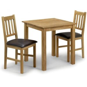 Julian Bowen Coxmoor 75cm American White Oak Dining Table and 2 Chairs Set Julian Bowen Coxmoor 75cm American White Oak Dining Table and 2 Chairs Set