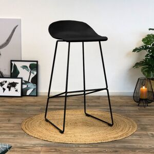 Furnwise Modern Bar Stool Erica Black H76 cm