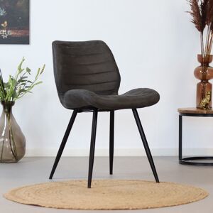 Furnwise Industrial Dining Chair Morris Anthracite