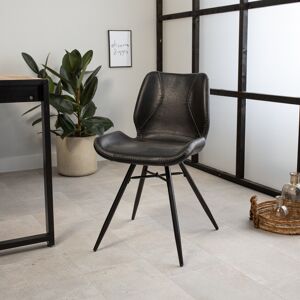 Furnwise Industrial Dining Chair Barron Black