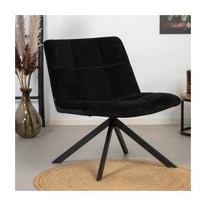 Furnwise Armchair Eevi Black Velvet