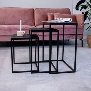 Furnwise Side table Dulce Black set of 3