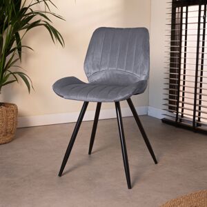 Furnwise Velvet Dining Chair Barron Antracite