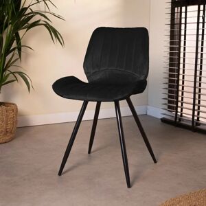 Furnwise Velvet Dining Chair Barron Black