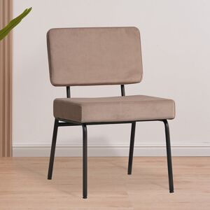 Furnwise Scandinavian Dining Chair Espen Taupe Velvet