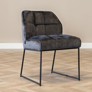 Furnwise Velvet Dining Chair Janna Anthracite