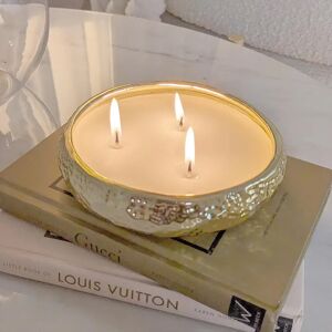 Aeolian 3 Wick Light Gold Candle