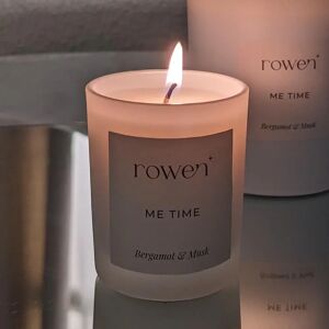 Me Time White Votive Candle - Bergamot & Musk