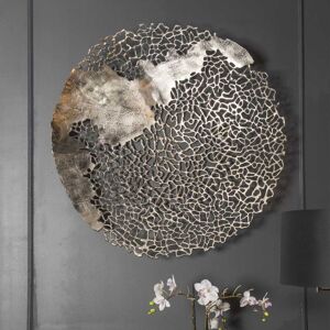 Dowell Silver Coral Effect Wall Sculpture