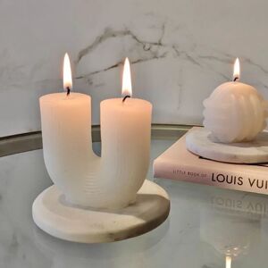 Milly Cream Mini U-Shaped Candle