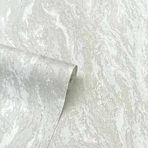 Inglot Cream Marble Patterned Textured Wallpaper