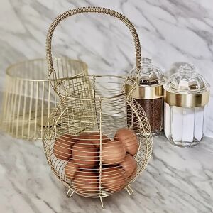 Elva Gold Finish Egg Basket