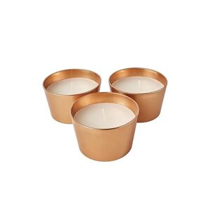 Gold Outdoor Citronella Candles - Set of 3