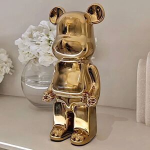 Gold Pearlescent Standing Bear Ornament