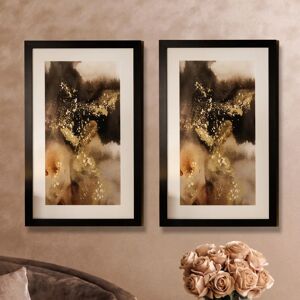 Majestic Chocolate & Gold Framed Art - Set of 2