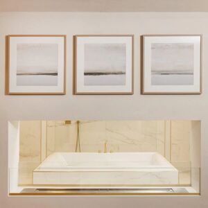 Battersea Neutral Abstract Framed Wall Art - Set of 3