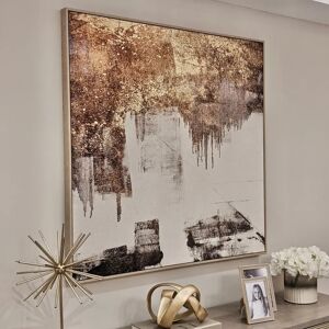 Callie Abstract Gold Foil Wall Art