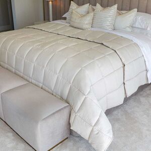 Serenity Cream 100% Cotton Quilted Bedspread, Single