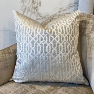 Alder Slate Grey Tiled Cushion - 50cm x 50cm