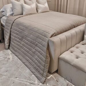 Ari Mink Luxury Quilted Velvet Bedspread, Double