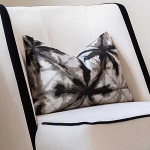 Arizona Black & Grey Print Bolster Cushion - 50 x 35cm