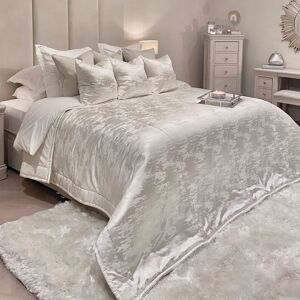 Hailes Pearl Satin Mix Marble Effect Bedspread, Emperor