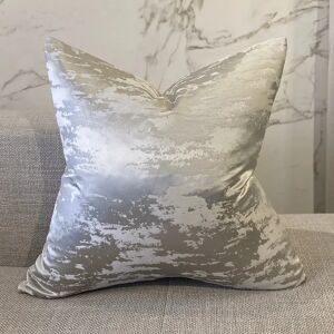 Hailes Platinum Marble Effect Cushion - 50 x 50cm