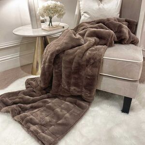 Marlowe Chestnut Faux Fur Throw