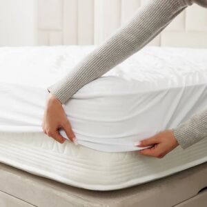 Snug White Luxury 500TC Fitted Sheets, Double