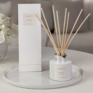 Exotic Escape White & Silver Reed Diffuser - Lime & Citron