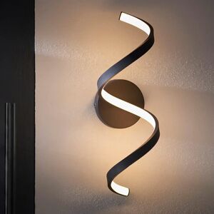 Ex-Display - Ex-Display Black LED Twisted Outdoor Wall Light