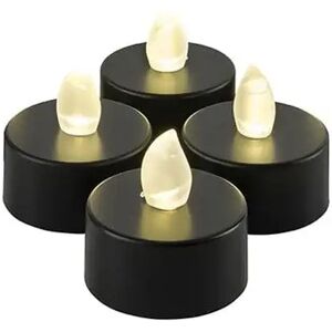 Black LED Tea Lights - Set of 4