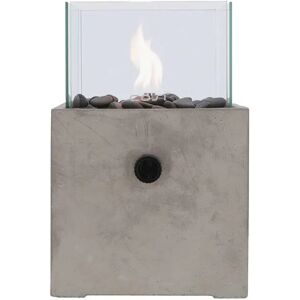 Concrete Effect Square Outdoor Fire Lantern