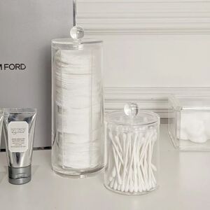 Katrina Cotton Pad & Cotton Bud Organiser Set