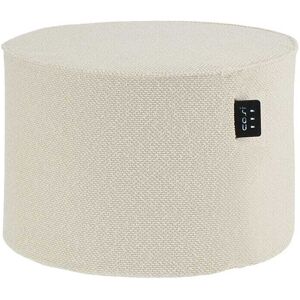 Maldives Outdoor Heated Cream Textured Large Round Stool