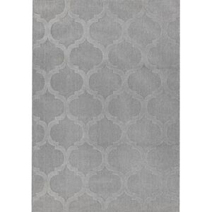 Kante Grey Trellis Washable Outdoor Rug, 120 x 170cm