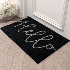 Marston Black 'Hello' Doormat