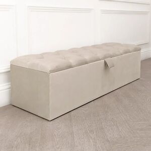 Belvoir Vanilla Buttoned Ottoman Box, Emperor