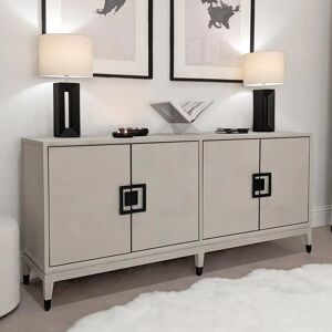 Rosa White Wash Oak Veneer 4 Door Sideboard