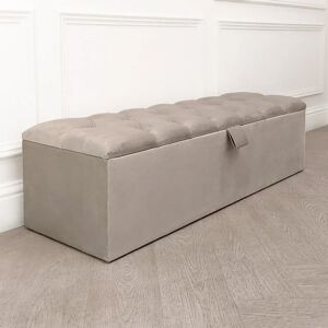 Belvoir Pebble Buttoned Ottoman Box, Emperor