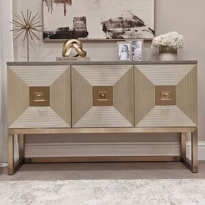 Sadari Taupe & Gold 3 Door Premium Sideboard