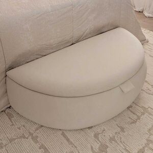 Sunrise Cream Velvet Ottoman Box - Double