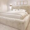 Arctic Luxury Cream Chunky Faux Fur Bed, Super King