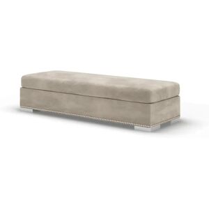 Olivia Mink Premium Large Sofa Footstool - Without Studs - Express