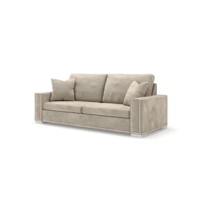 Olivia Mink Premium Large Sofa - Without Studs