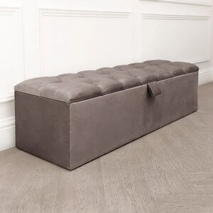 Belvoir Mole Buttoned Ottoman Box, Double