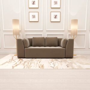 Cuddle Luxury Truffle Velvet 3 Seater Sofa