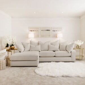 Victoria Silver Pillow Back Sofa Range, Footstool