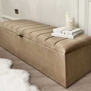 Zana Coffee Panelled Ottoman Box, King